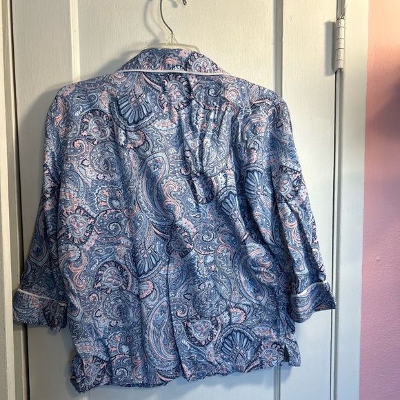 Ralph Lauren Ladies Pajama Top Medium Gently Owned - Picture 5 of 5